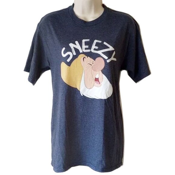 Disney Sneezy T-shirt Women's M Gray 50off3 - Picture 1 of 4